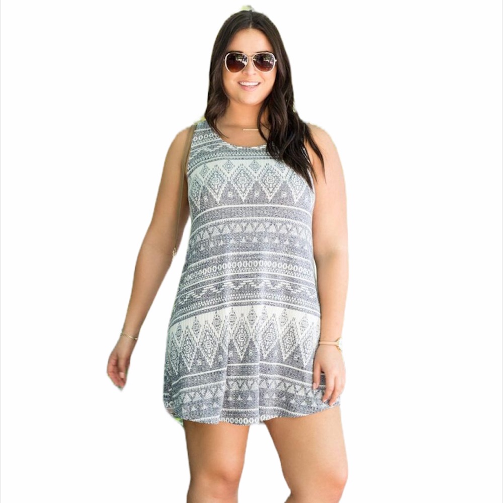 Francesca’s Antonina Printed Dress - XLG